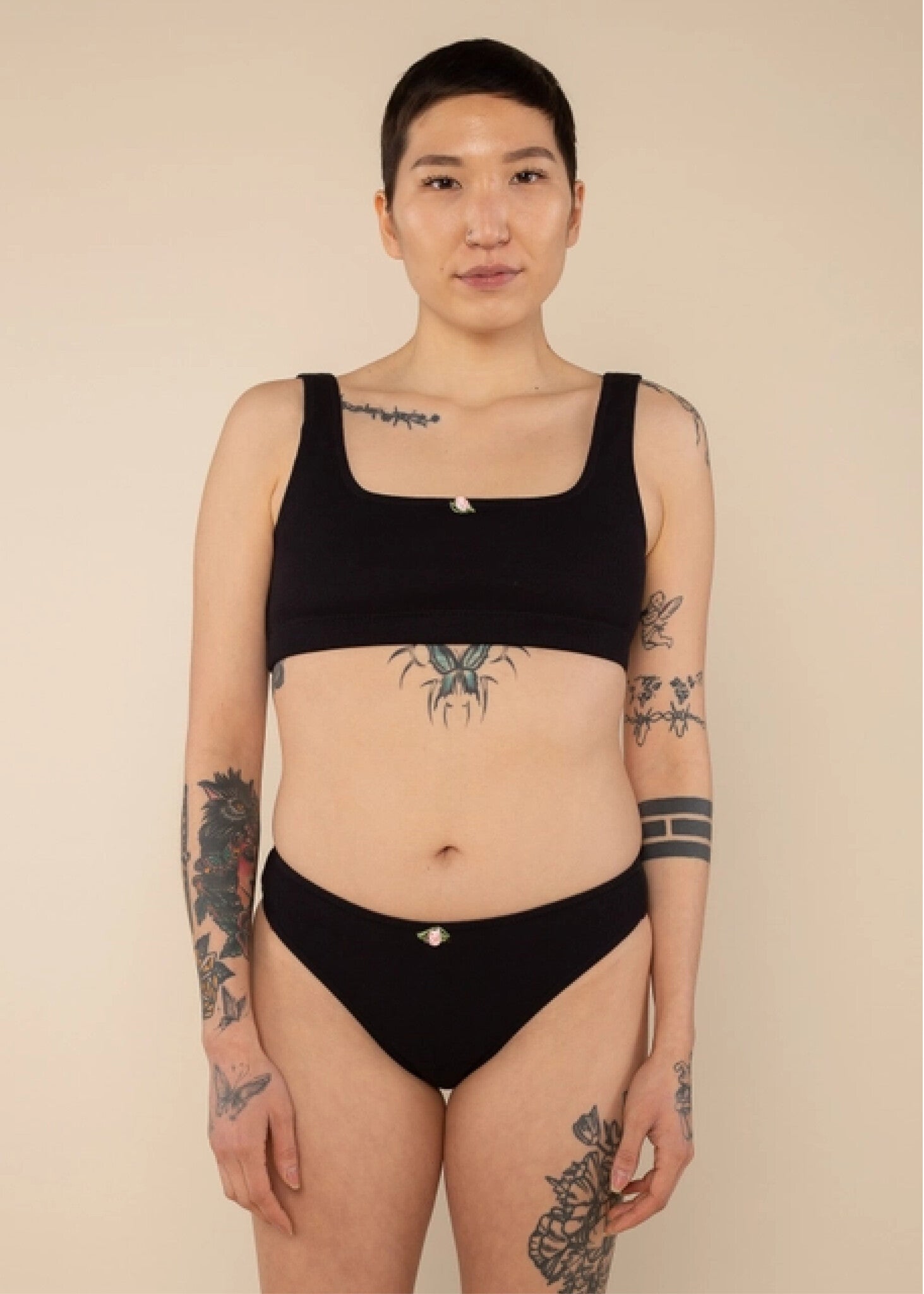 Bralette col Carré NLT Noir