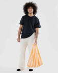 Sac Réutilisable Standard Baggu Tangerine Wide Stripe