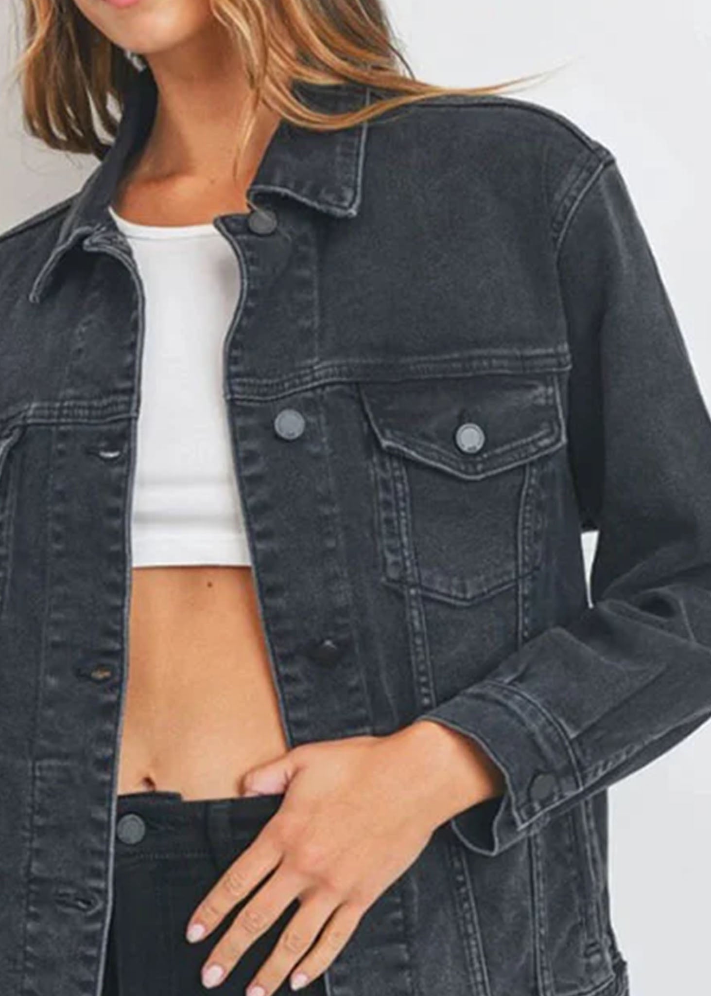 Veste Jeans Oversized JBD Noir