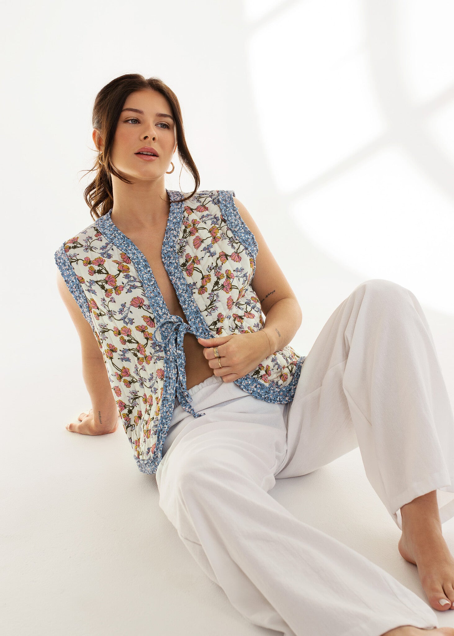 Gilet Penelope Dailystory Fleuri