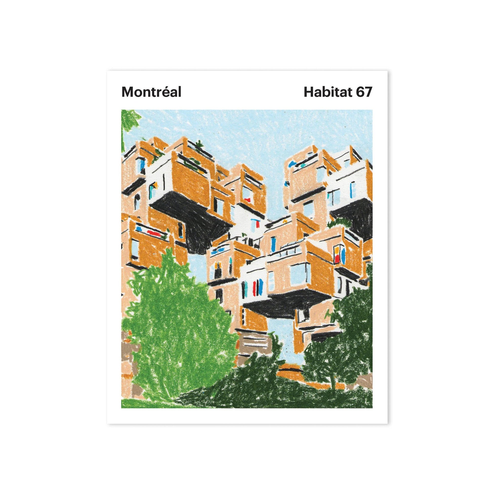 Carte Postale Habitat 67 Jeraume x Paperole