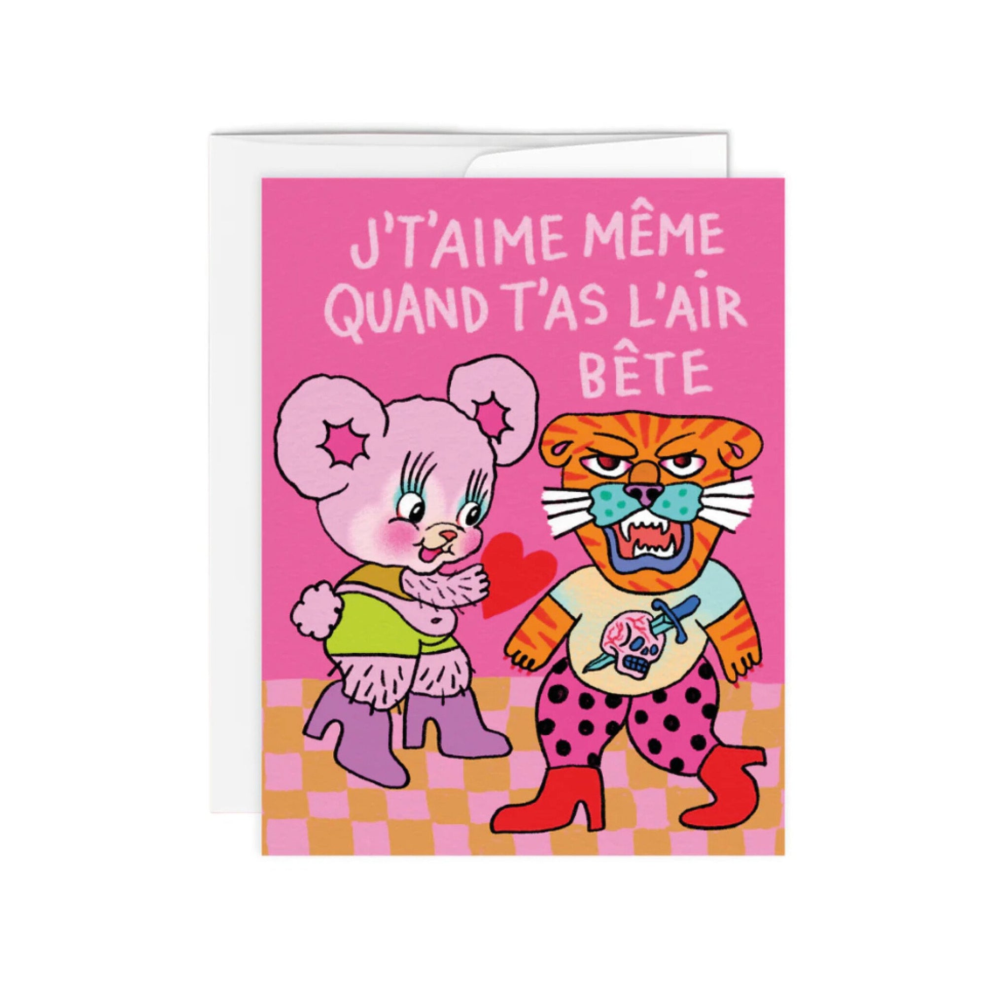 Carte de Souhaits Amour Bête Paperole