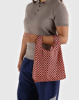 Sac Réutilisable Petit Baggu Pink Brown Check