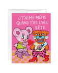 Carte de Souhaits Amour Bête Paperole