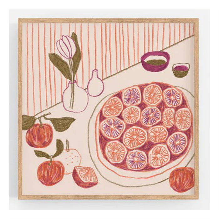 Affiche Oranges Sanguines 8 x 8 Anne-Julie Dudemaine