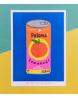 Affichette Riso Can of Paloma Limonade 13 x 18 cm We Are Out of Office