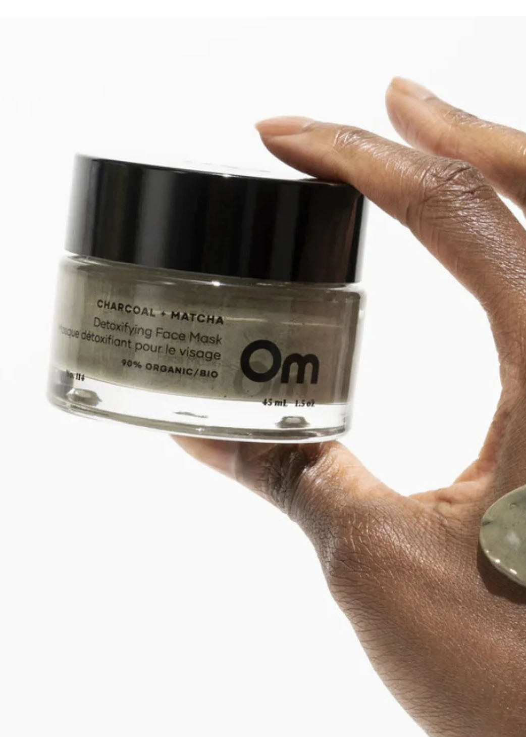 Mini Masque Détoxifiant Matcha et Charcoal 13ml Om Organics
