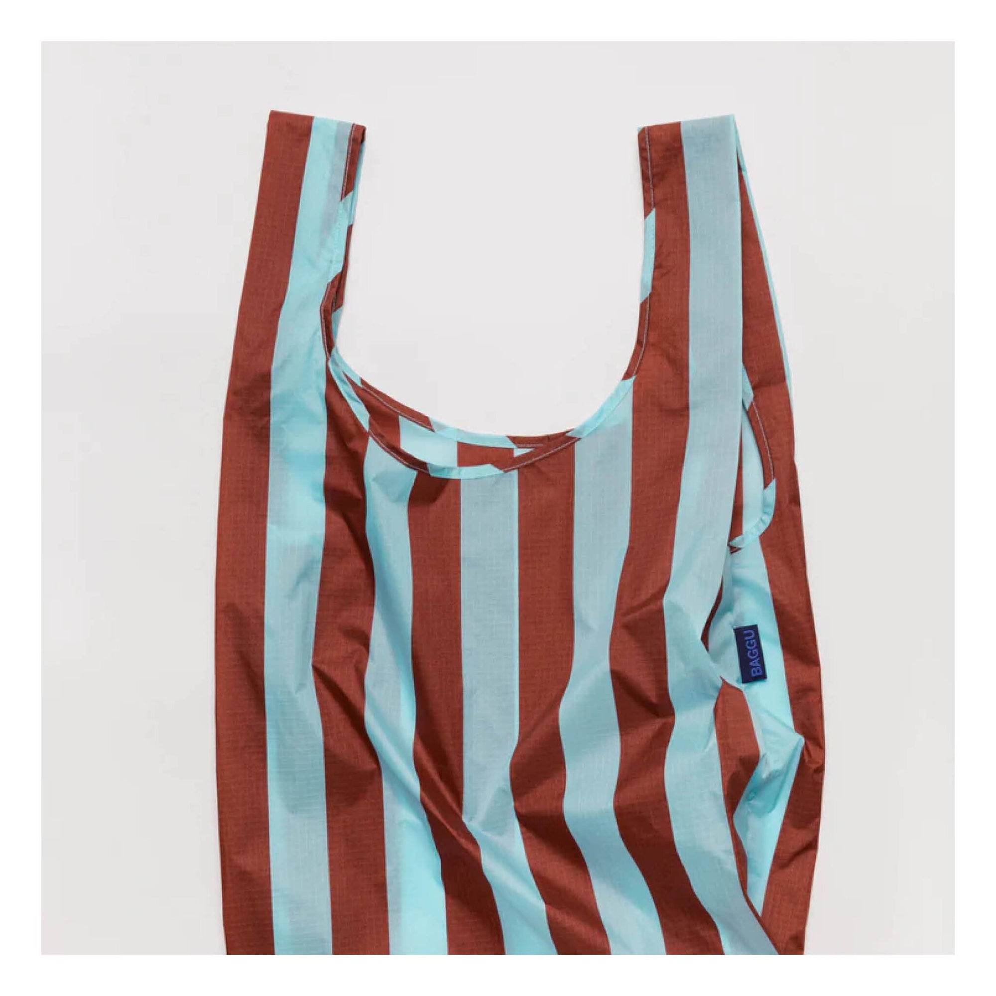 Sac Réutilisable Standard Baggu Raisin Awning Stripe