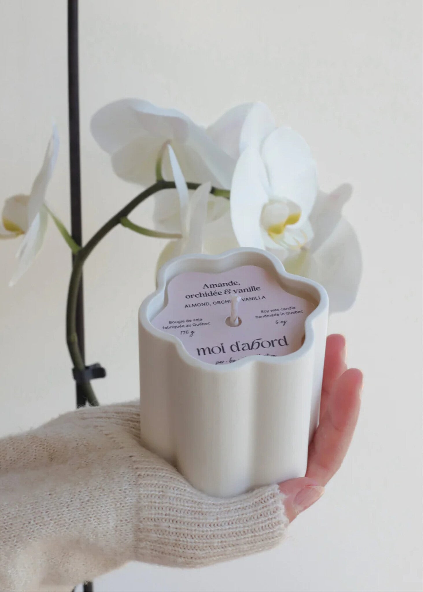 Bougie de Soya Fleur Moi d&#39;Abord (3 parfums disponibles)