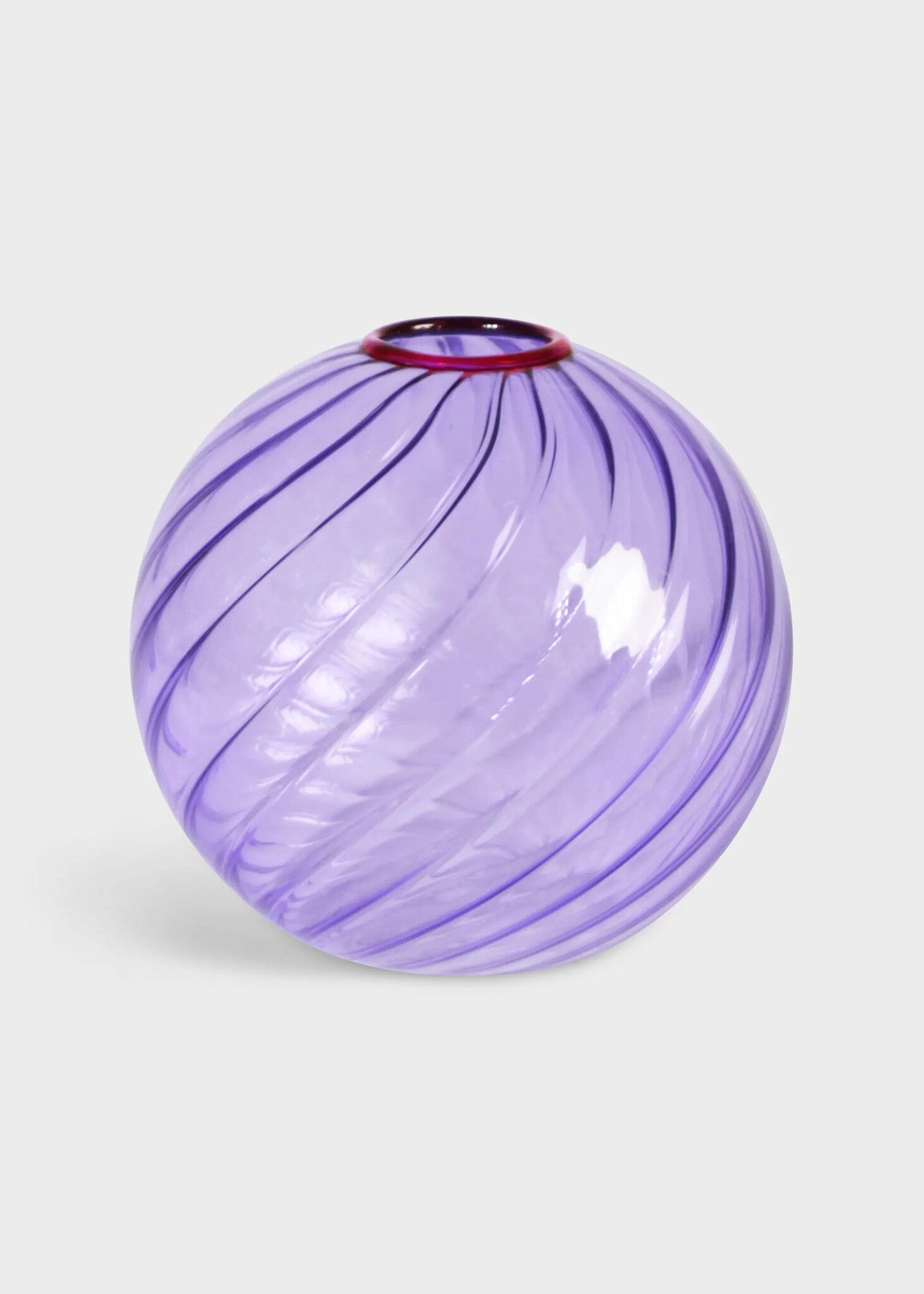 Vase Spiral Mauve &k