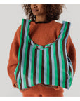 Sac Réutilisable Standard Baggu Mint 90's Stripe