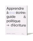 Guide Apprendre à nous écrire Club Sexu