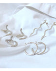 Boucles d'oreilles Anneaux Snakes Bilak