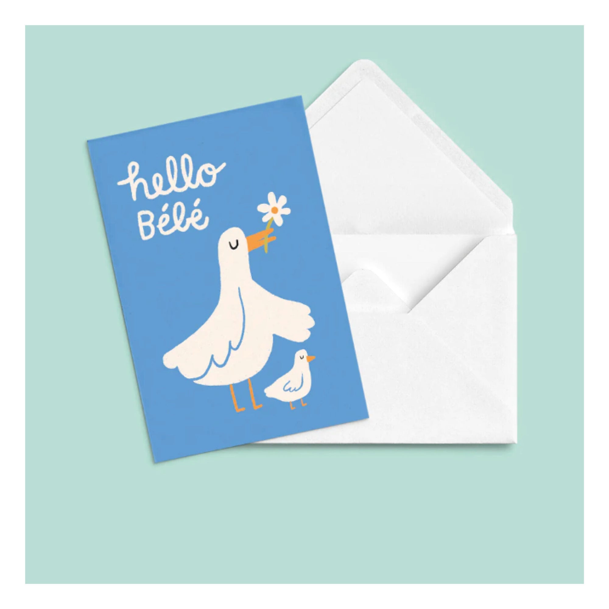 Carte de Souhaits Hello Bébé Anne-Julie Dudemaine