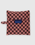 Sac Réutilisable Standard Baggu Pink Brown Check