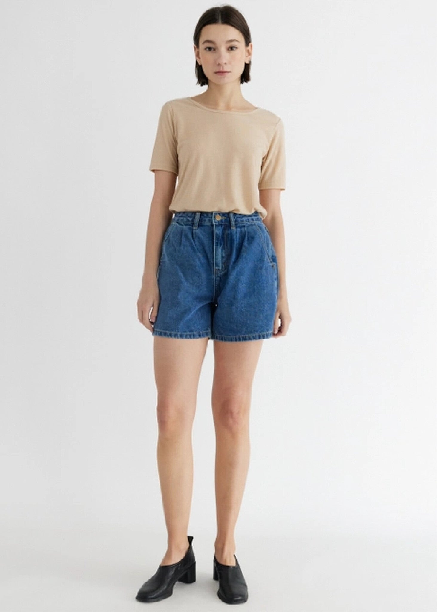 Short Naomi Mod Ref (Denim bleu ou noir)  SOLDE - Vente Finale