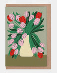 Carte de Souhaits Pink Tulips Evermade