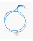 Collier Coeur Quartz Rose Luxia