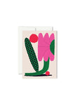 Carte de Souhaits Mini Flo Fuchsia Paperole