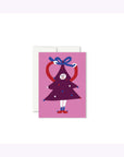 Carte de Souhaits Mini Sapin Coquet Paperole