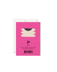 Carte de Souhaits Mini Flo Fuchsia Paperole