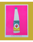 Affichette Riso Very Pink Bottle of Kakitiga 13 x 18 cm We Are Out of Office