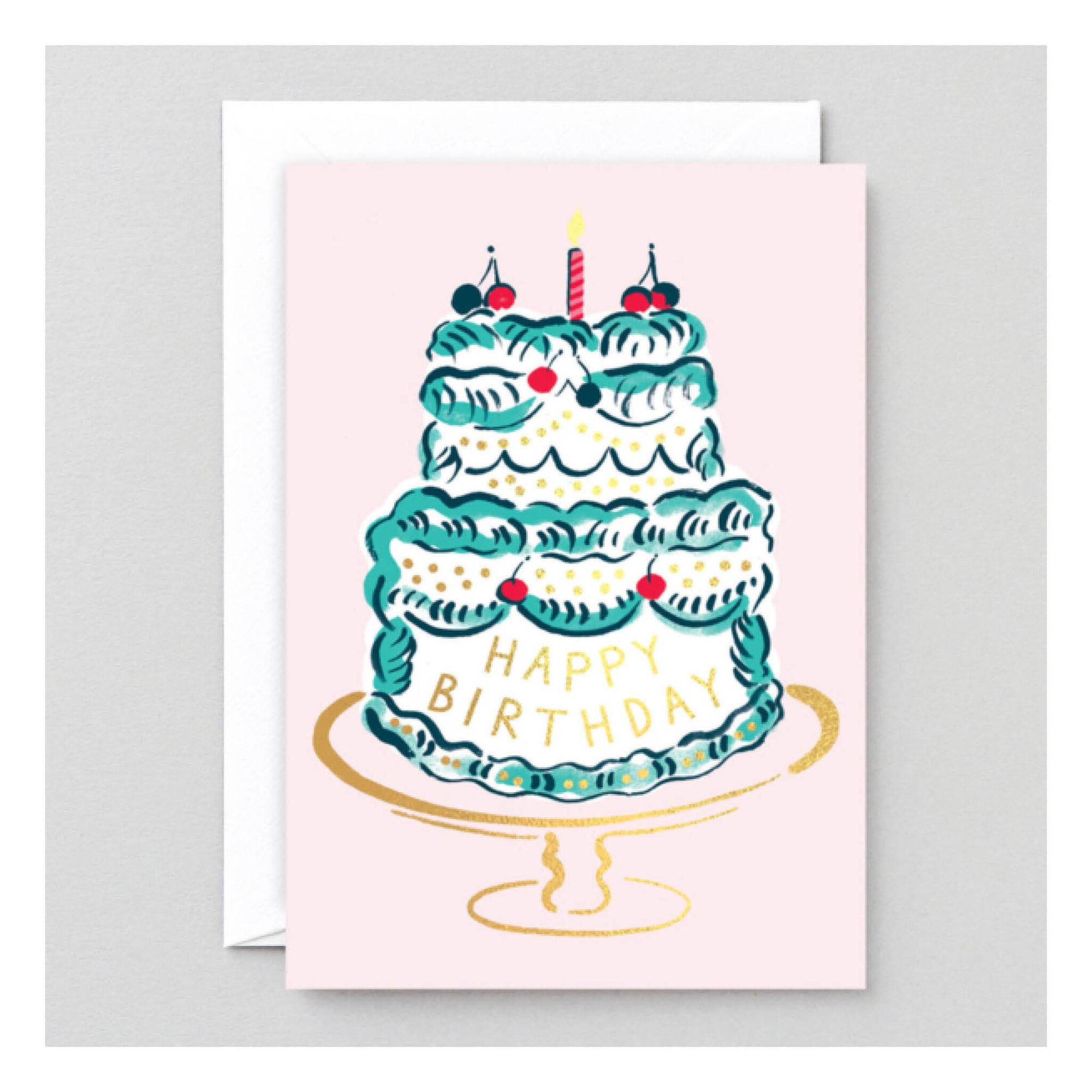 Carte de Souhaits HB Cake & Candle WRAP