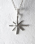 Collier Star Argent Marmo