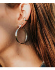 Boucles d'oreilles Grands Hoops Triolet Sarah Bijoux