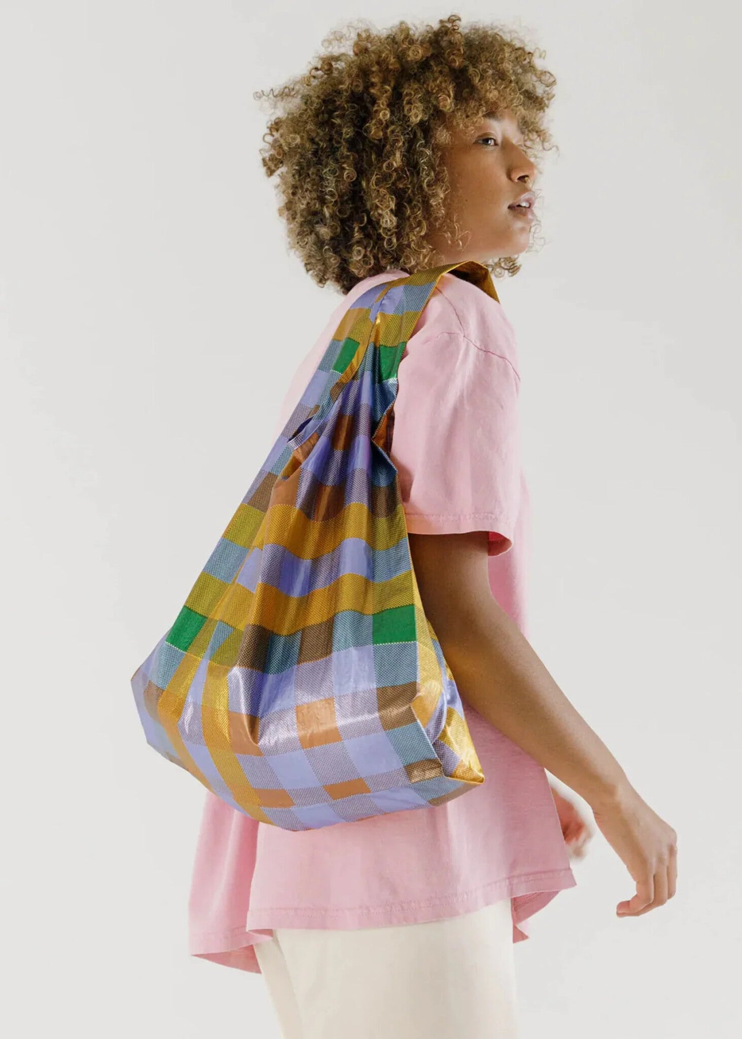 Sac Réutilisable Standard Baggu Métallique Madras