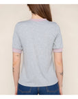 T-Shirt Caroline NLT Gris et Lavande SOLDE - Vente Finale