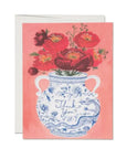 Carte de Souhaits Vase Dragon Red Cap Cards