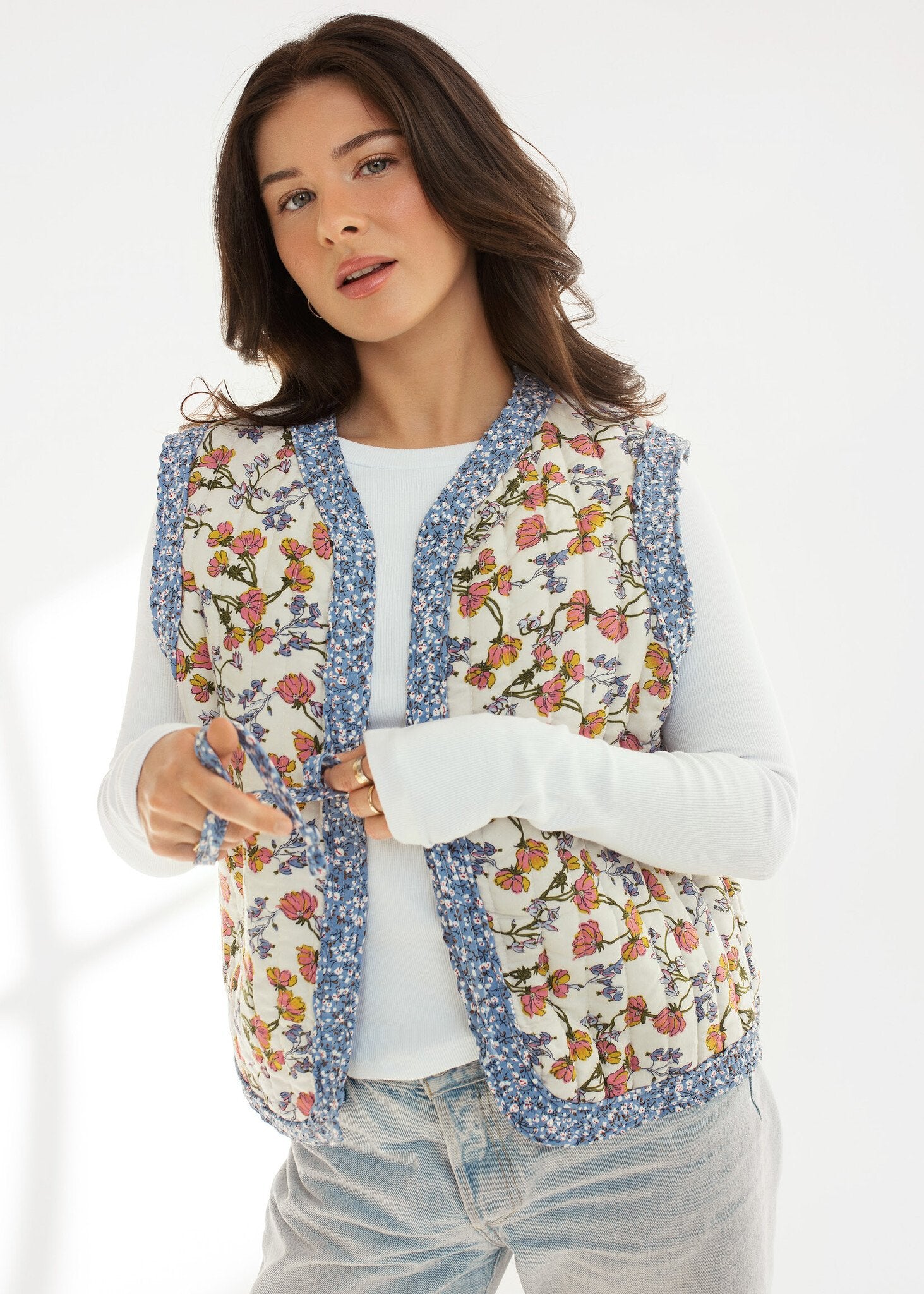 Gilet Penelope Dailystory Fleuri