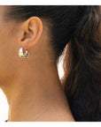 Boucles d'oreilles Moyens Hoops Dune Sarah Bijoux