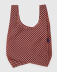 Sac Réutilisable Standard Baggu Pink Brown Check