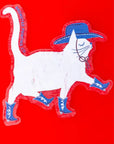 Autocollant Cowboy Cat Bromstad Printing Co