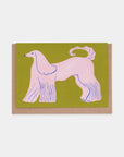 Carte de Souhaits Pink Afghan Hound Evermade