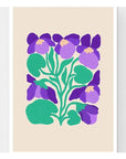 Affiche Liv Lee Blue Violets A4 12” x 8.25”