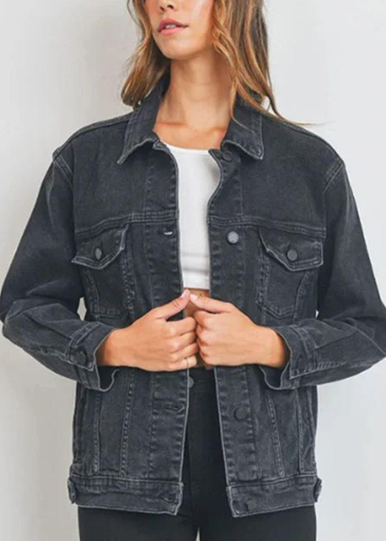 Veste Jeans Oversized JBD Noir