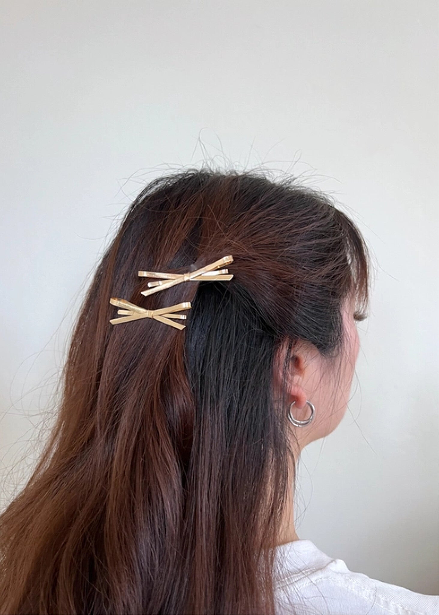 Barrettes Boucles Dorées (Paire) Solar Eclipse