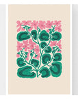 Affiche Liv Lee Geraniums A4 12” x 8.25”