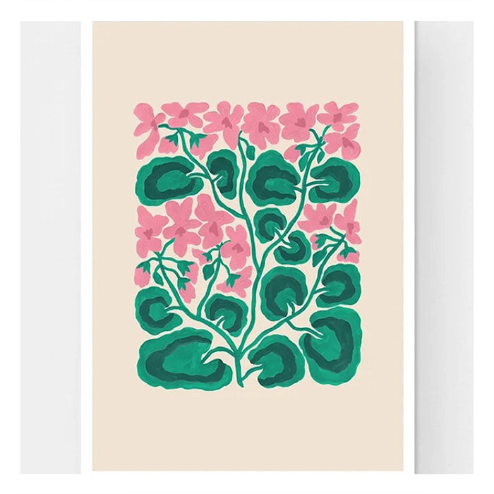 Affiche Liv Lee Geraniums A4 12” x 8.25”