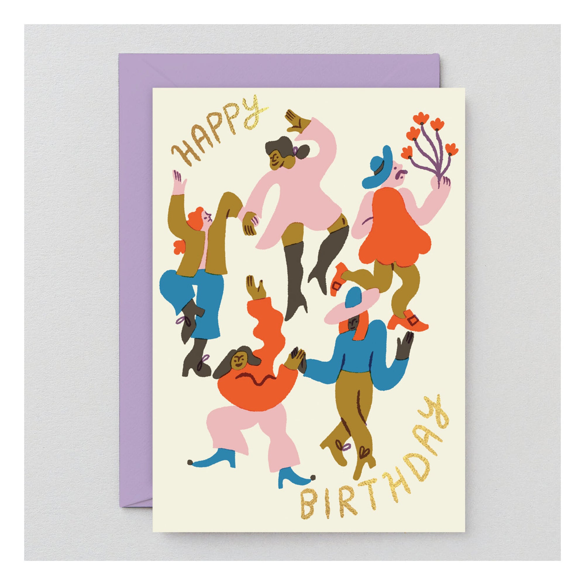 Carte de Souhaits Happy Birthday Dancers WRAP