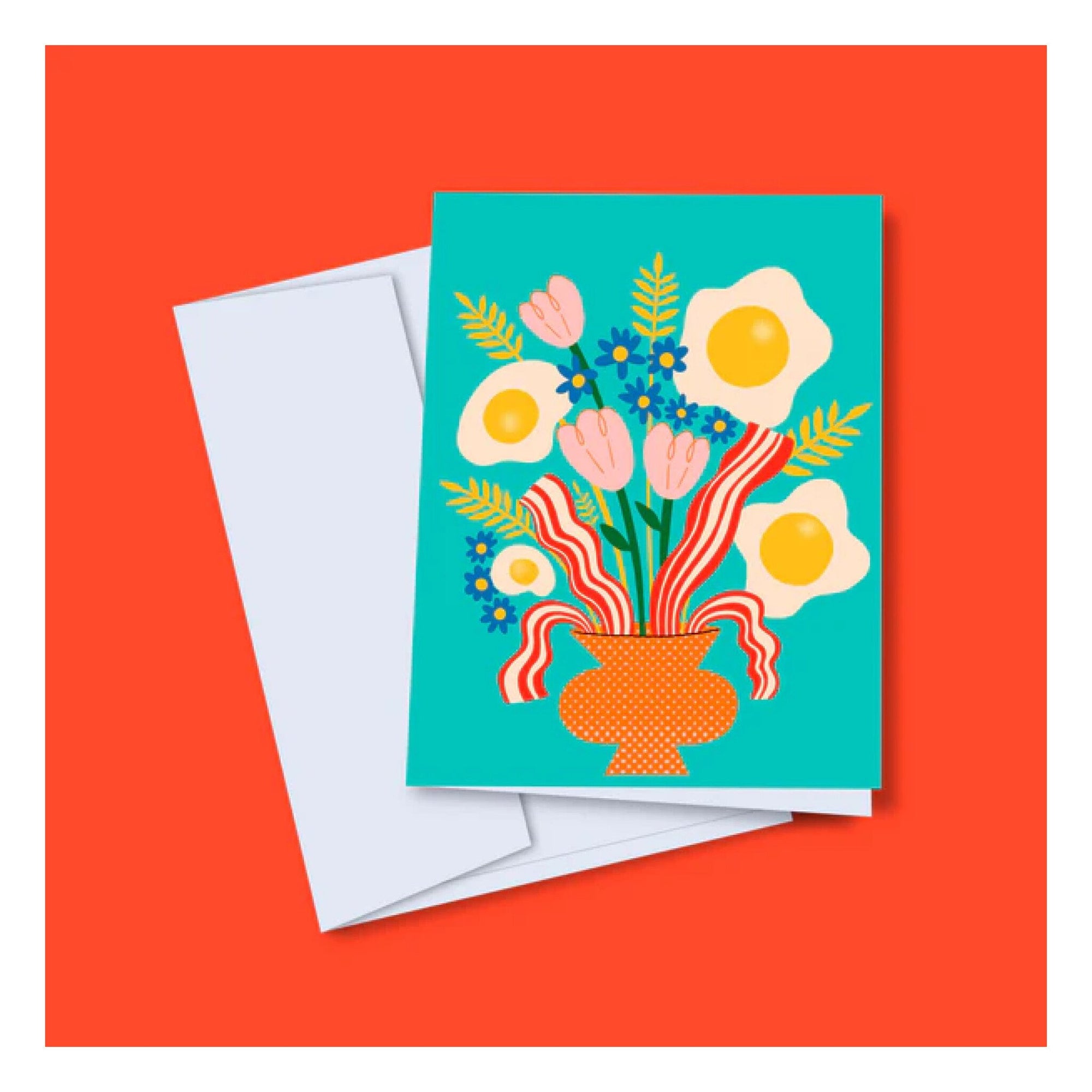 Carte de Souhaits Bouquet Brunch Bacon & Egg TOUTE