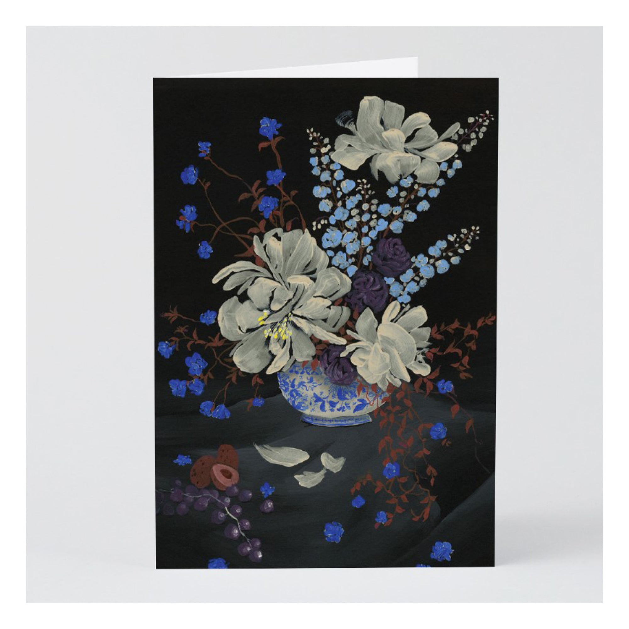 Carte de Souhaits Blue Bouquet WRAP