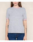 T-Shirt Caroline NLT Gris et Lavande SOLDE - Vente Finale