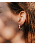 Boucles d'oreilles Petits Hoops Triolet Sarah Bijoux