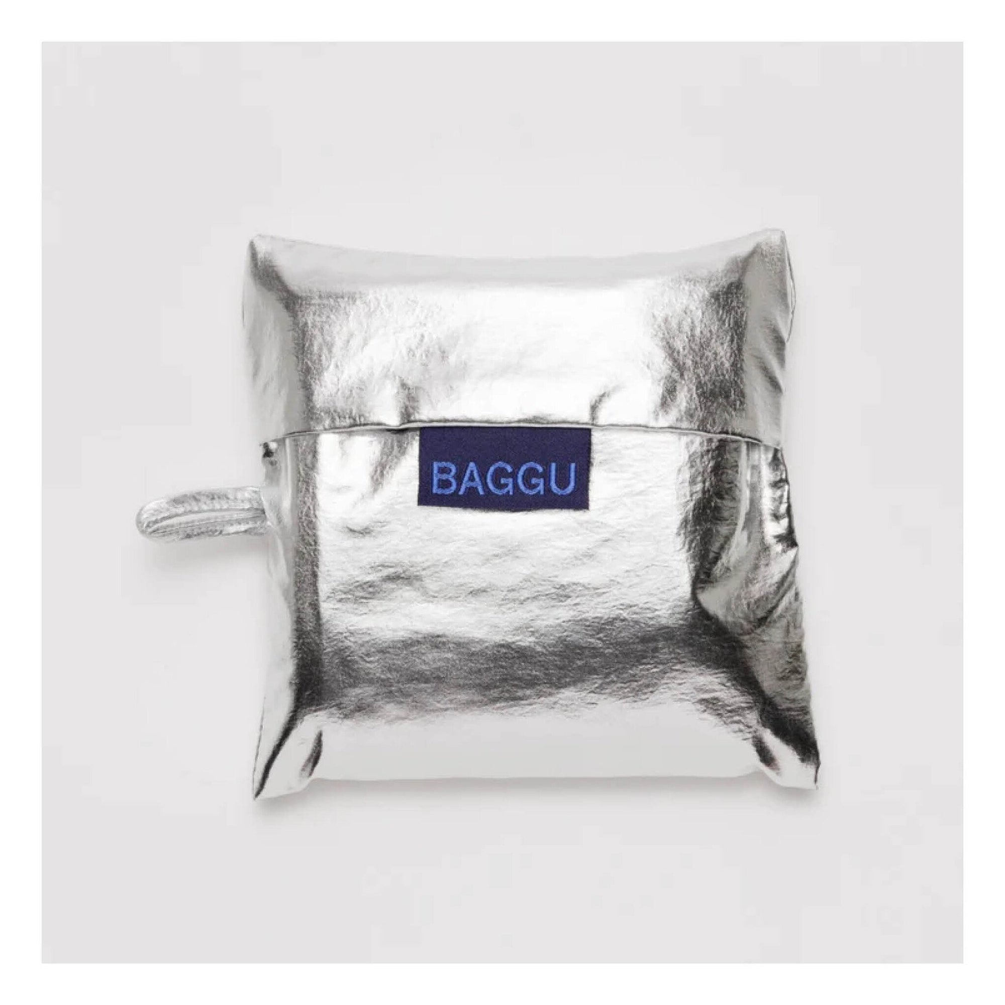 Sac Réutilisable Standard Baggu Métallique Argent