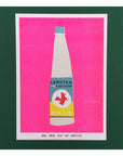 Affichette Riso Very Pink Bottle of Kakitiga 13 x 18 cm We Are Out of Office