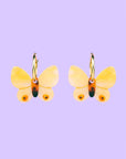 Boucles d'oreilles Papillon Jaune Coucou Suzette